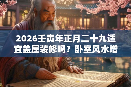 2026壬寅年正月二十九适宜盖屋装修吗?卧室风水增财运 2026壬寅年正月二十九适宜盖屋装修吗?卧室风水增财运