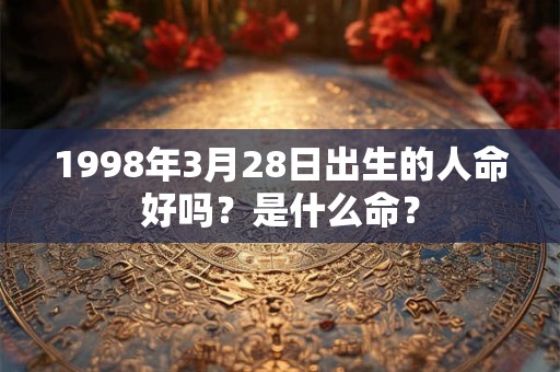 1998年3月28日出生的人命好吗？是什么命？