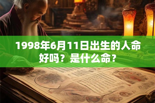 1998年6月11日出生的人命好吗？是什么命？