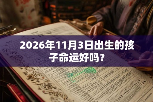 2026年11月3日出生的孩子命运好吗? 2026年11月3日出生的孩子命运好吗?