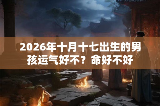 2026年十月十七出生的男孩运气好不？命好不好