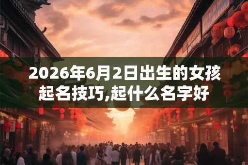 2026年6月2日出生的女孩起名技巧,起什么名字好