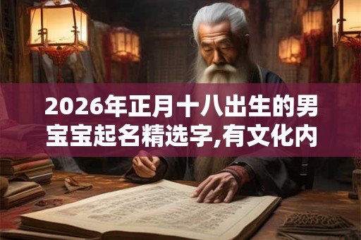 2026年正月十八出生的男宝宝起名精选字,有文化内涵的男宝宝名字 2026年正月十八出生的男宝宝起名精选字,有文化内涵的男宝宝名字