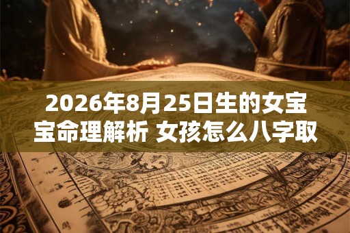 2026年8月25日生的女宝宝命理解析 女孩怎么八字取名 2026年8月25日生的女宝宝命理解析 女孩怎么八字取名