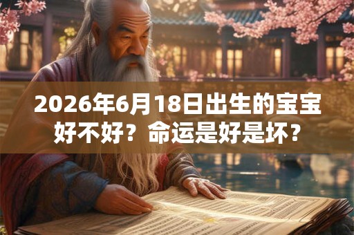 2026年6月18日出生的宝宝好不好？命运是好是坏？
