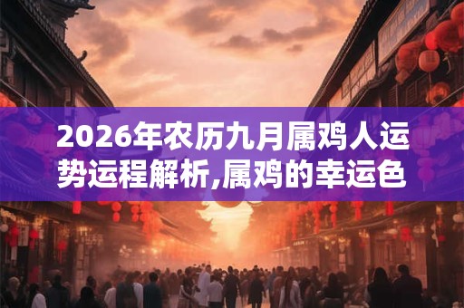 2026年农历九月属鸡人运势运程解析,属鸡的幸运色是什么 2026年农历九月属鸡人运势运程解析,属鸡的幸运色是什么