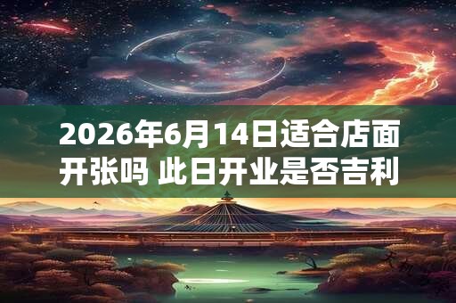 2026年6月14日适合店面开张吗 此日开业是否吉利 2026年6月14日适合店面开张吗 此日开业是否吉利