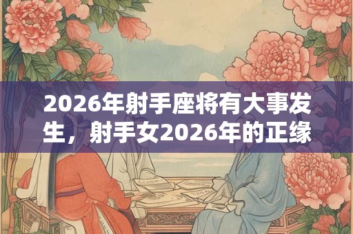 2026年射手座将有大事发生，射手女2026年的正缘