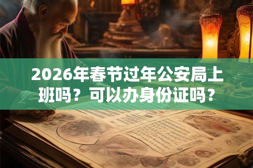 2026年春节过年公安局上班吗？可以办身份证吗？