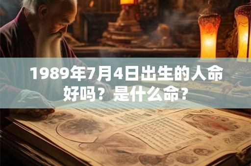 1989年7月4日出生的人命好吗?是什么命? 1989年7月4日出生的人命好吗?是什么命?