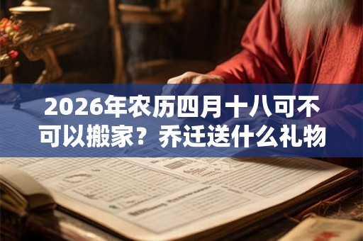 2026年农历四月十八可不可以搬家？乔迁送什么礼物寓意好？
