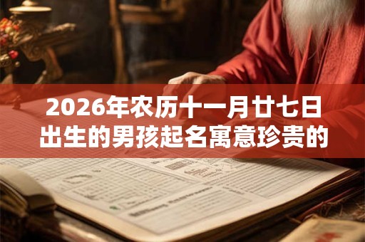2026年农历十一月廿七日出生的男孩起名寓意珍贵的名字精选 2026年农历十一月廿七日出生的男孩起名寓意珍贵的名字精选