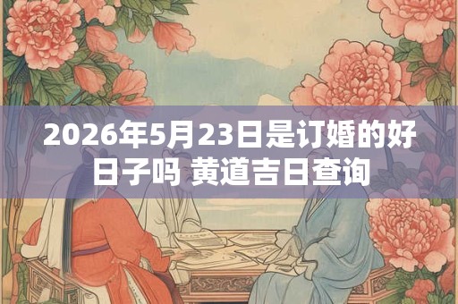 2026年5月23日是订婚的好日子吗 黄道吉日查询