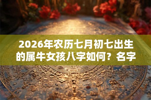 2026年农历七月初七出生的属牛女孩八字如何？名字推荐