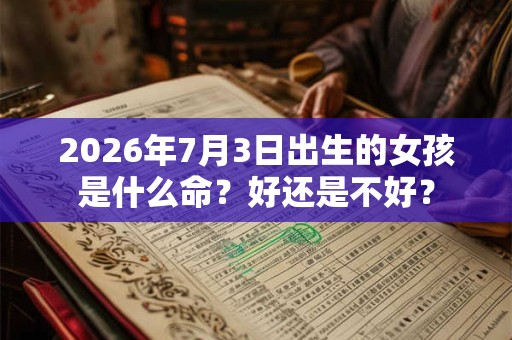 2026年7月3日出生的女孩是什么命？好还是不好？