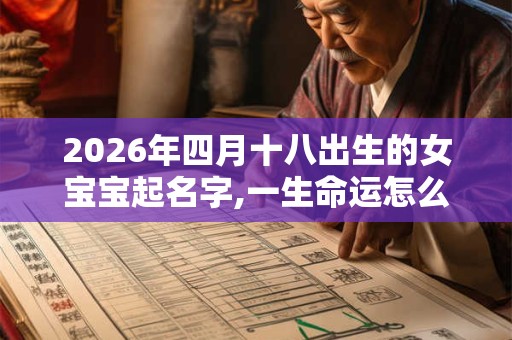2026年四月十八出生的女宝宝起名字,一生命运怎么样