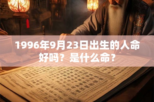 1996年9月23日出生的人命好吗？是什么命？