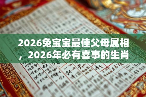 2026兔宝宝最佳父母属相，2026年必有喜事的生肖