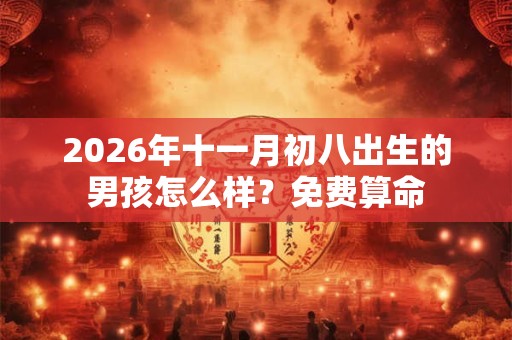 2026年十一月初八出生的男孩怎么样？免费算命