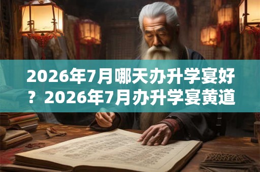 2026年7月哪天办升学宴好?2026年7月办升学宴黄道吉日一览 2026年7月哪天办升学宴好?2026年7月办升学宴黄道吉日一览