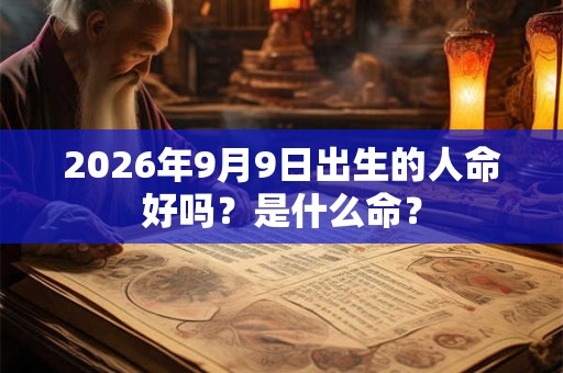 2026年9月9日出生的人命好吗？是什么命？