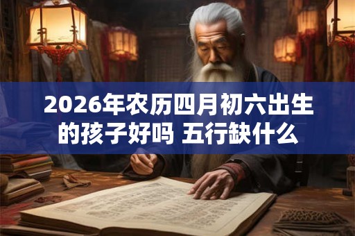 2026年农历四月初六出生的孩子好吗 五行缺什么 2026年农历四月初六出生的孩子好吗 五行缺什么