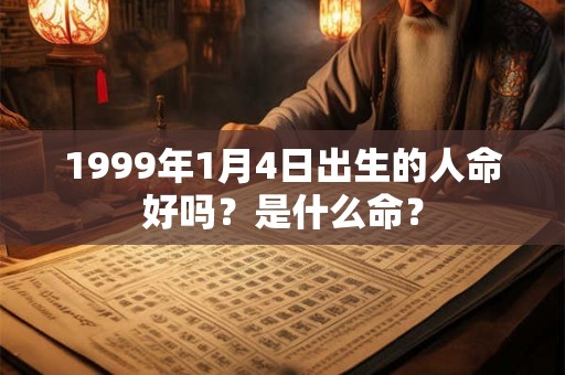 1999年1月4日出生的人命好吗？是什么命？