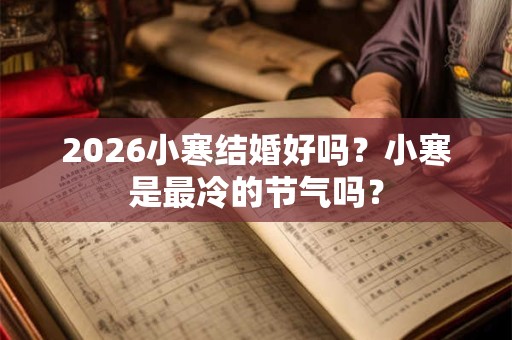 2026小寒结婚好吗？小寒是最冷的节气吗？