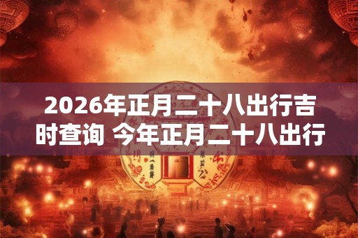 2026年正月二十八出行吉时查询 今年正月二十八出行大利方向在哪