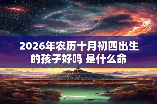 2026年农历十月初四出生的孩子好吗 是什么命 2026年农历十月初四出生的孩子好吗 是什么命