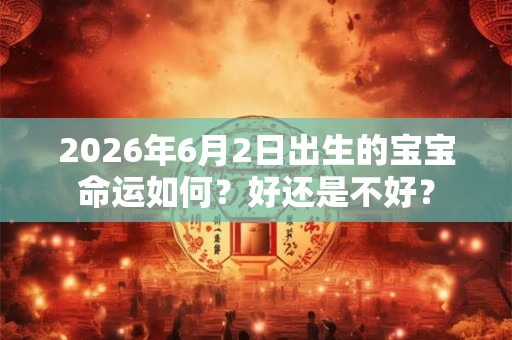 2026年6月2日出生的宝宝命运如何？好还是不好？