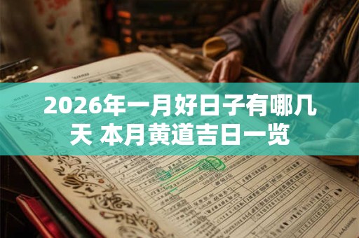 2026年一月好日子有哪几天 本月黄道吉日一览 2026年一月好日子有哪几天 本月黄道吉日一览