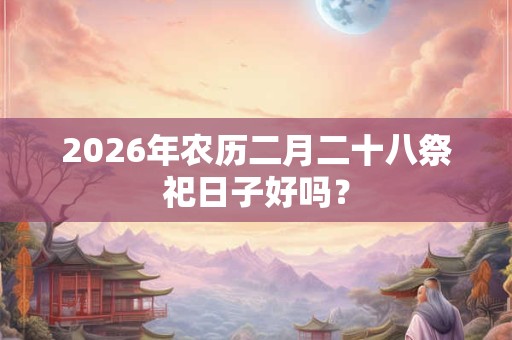 2026年农历二月二十八祭祀日子好吗？