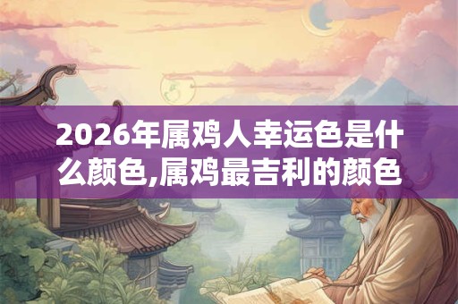 2026年属鸡人幸运色是什么颜色,属鸡最吉利的颜色