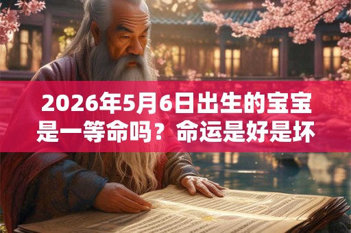 2026年5月6日出生的宝宝是一等命吗?命运是好是坏? 2026年5月6日出生的宝宝是一等命吗?命运是好是坏?