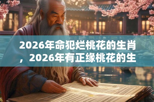 2026年命犯烂桃花的生肖,2026年有正缘桃花的生肖 2026年命犯烂桃花的生肖,2026年有正缘桃花的生肖
