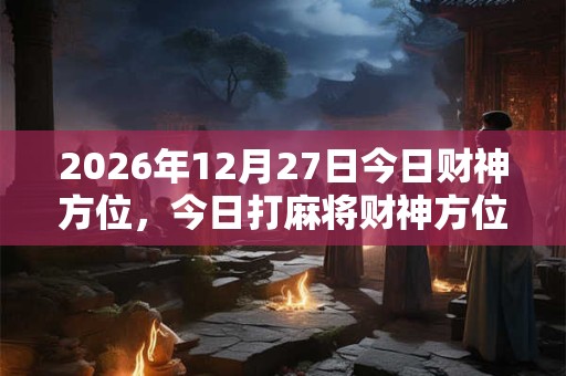 2026年12月27日今日财神方位，今日打麻将财神方位一览表