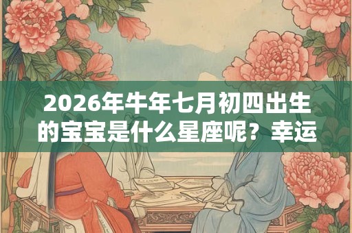 2026年牛年七月初四出生的宝宝是什么星座呢？幸运数字是多少？