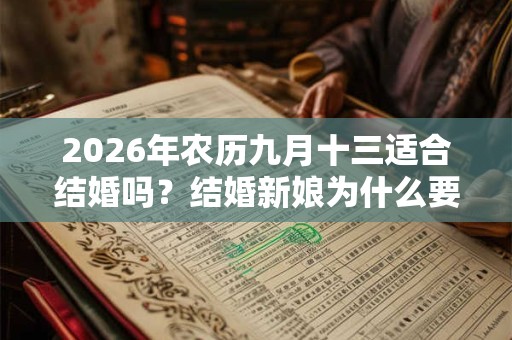 2026年农历九月十三适合结婚吗?结婚新娘为什么要打伞? 2026年农历九月十三适合结婚吗?结婚新娘为什么要打伞?
