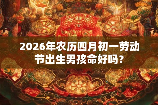 2026年农历四月初一劳动节出生男孩命好吗？