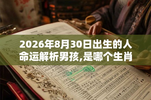 2026年8月30日出生的人命运解析男孩,是哪个生肖