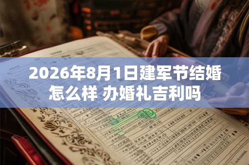 2026年8月1日建军节结婚怎么样 办婚礼吉利吗 2026年8月1日建军节结婚怎么样 办婚礼吉利吗