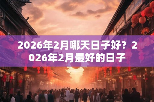 2026年2月哪天日子好?2026年2月最好的日子 2026年2月哪天日子好?2026年2月最好的日子