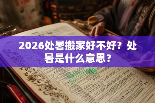 2026处暑搬家好不好?处暑是什么意思? 2026处暑搬家好不好?处暑是什么意思?