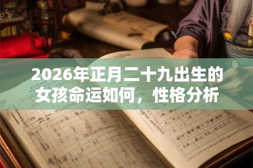 2026年正月二十九出生的女孩命运如何，性格分析