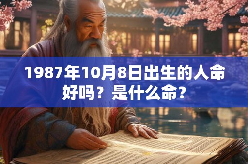 1987年10月8日出生的人命好吗？是什么命？