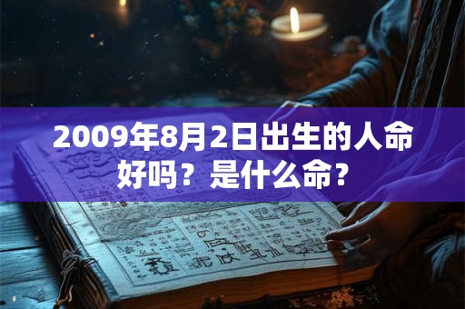 2009年8月2日出生的人命好吗?是什么命? 2009年8月2日出生的人命好吗?是什么命?