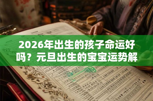 2026年出生的孩子命运好吗？元旦出生的宝宝运势解析