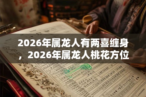 2026年属龙人有两喜缠身,2026年属龙人桃花方位 2026年属龙人有两喜缠身,2026年属龙人桃花方位