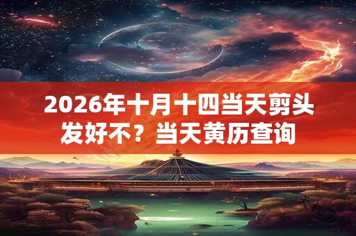 2026年十月十四当天剪头发好不?当天黄历查询 2026年十月十四当天剪头发好不?当天黄历查询